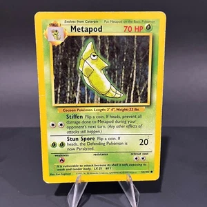 Pokemon Card Metapod 70HP 54/102 Base Set 1999 LP - Imagen 1 de 4