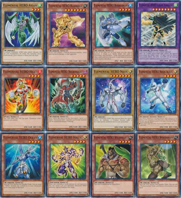 Elemental HERO Avian + Bubbleman + Heat + NEOS + Ocean + Voltic + ALIUS SDHS 1st - Image 1 of 4