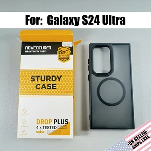 Case designed for GALAXY S24 ULTRA: Frosted Black | Semi-Transparent | Magnetic - Picture 1 of 11