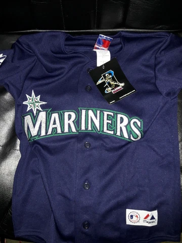 Feliz Hernandez Seattle Mariners shirt MLB baseball Majestic Navy Jersey Youth S Cover