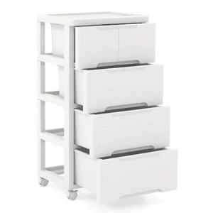 Rolling Storage Cabinet Plastic Arts Crafts Organizer for Home w/ 5 Drawers - Picture 1 of 8