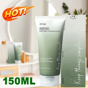 ANUA Heartleaf Quercetinol Pore Deep Cleansing Foam Mild Facial Cleanser UK - Picture 1 of 12
