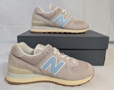 New Balance 574 Women’s Classics Size 6 Moonrock/Chrome Blue WL574GQ2 Shoes - Image 1 of 4
