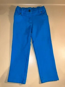 Hanna Andersson Unisex Jeans Jeggings Size 4T 100 Turquoise Pockets Adjustable - Foto 1 di 14