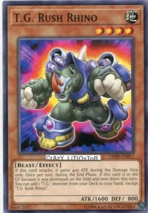 3 X YU-GI-OH T.G. RUSH RHINO PROMO COMMON MINT OP09-EN017 - Picture 1 of 1