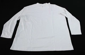 Blair Women's Long Sleeve Essential Knit Mock Neck Top AC2 White Size 2XL - Picture 1 of 3