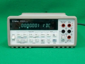 HP / Agilent 34401A multimetro digitale usato 6⁄2 cifre testato & spot-on + cavi - Foto 1 di 7