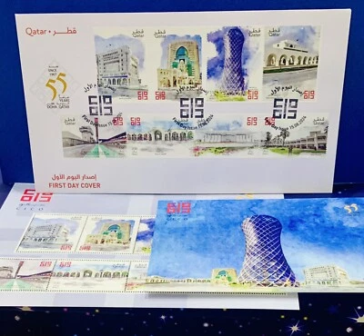 QATAR 15/08/2024 55 AÑOS DE CICO Co. 1 FDC 1 STS, 1 LOTE DE POSTALES MNH GEMA++ Foto 1 de 4