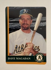 DAVE MAGADAN Oakland Athletics A’s 1997 Mother’s Cookies Baseball Card #8 of 28 - Picture 1 of 2