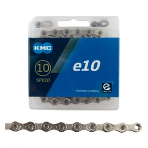 KMC e10 eBike Chain 10 Speed 136 Links Silver E-Bike Triple X-Durability - Picture 1 of 1