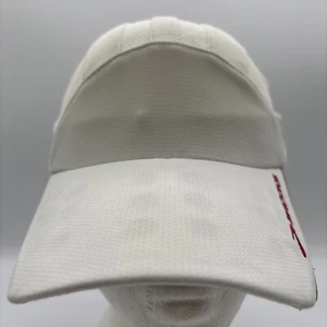 Sombrero reflectante Brooks para mujer blanco con acento rojo 5 paneles para correr trotar OSFM - Imagen 1 de 14