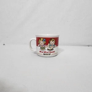 Campbell's Soup Mm Mm Good Soup, Set Of 2 Kids Cup Bowl Coffee Mug Tea Cup - Picture 1 of 4