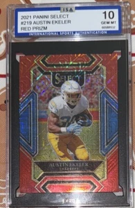2021 Panini Select - Club Level Red Prizm #219 Austin Ekeler /49 - Picture 1 of 2