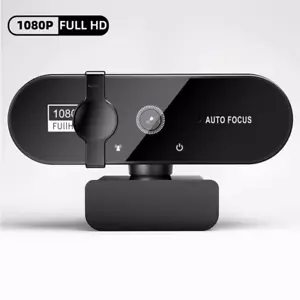 1080P Full HD USB Webcam Camera Auto Focus with Microphone For PC Laptop Desktop - Picture 1 of 13