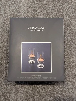 Совершенно новый Vera Wang любовь узлы Tealight держатели, набор из 2 - Изображение 1 из 3