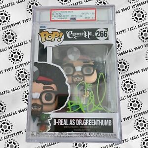 B-Real Signed Cypress Hill Funko Pop #266 PSA Encapsulated GEM MT 10 Auto 420