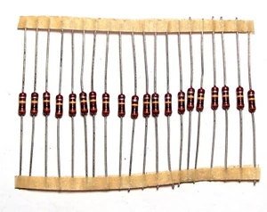 10 pcs 100K Piher 1/3W '60 Carbon film resistor 10% (5%) for fuzz tone bender - Picture 1 of 1