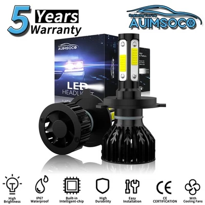 For Chevrolet LCF 4500XD 2017-2020 2x 9003/H4 LED Headlight KIT Bulbs Hi/Lo Beam - Image 1 of 4