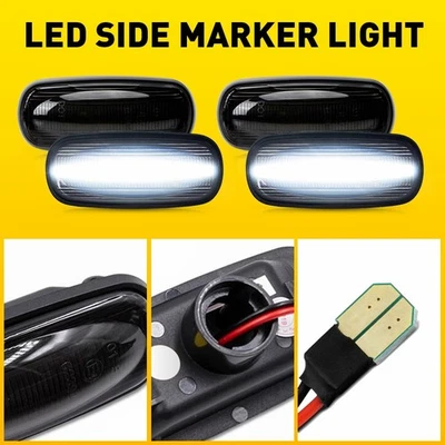 LED Side Marker Lights Fit Dodge RAM  2500HD 3500HD Double Wheel 03-09 4pc White - Изображение 1 из 4