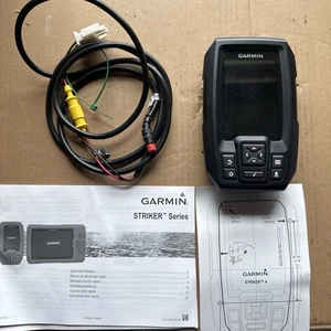 Garmin Striker 4 Depth Fish Finder, Works Great Great Condition - Picture 1 of 11