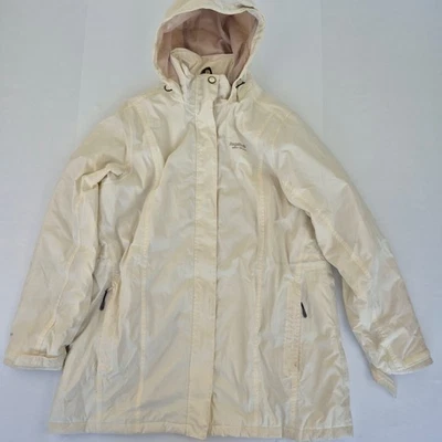 Chaqueta Regatta 20 Crema Para Mujer Cremallera Completa Forrada Con Capucha Impermeable Exterior Acolchada Foto 1 de 4