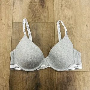 Sujetador Camiseta ROSA Victorias Secret Gris Mujer Talla 36C - Imagen 1 de 5