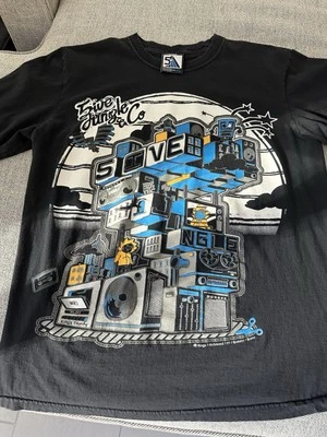 Vintage 5ive Jungle Shirt Mens XL Black Graphic Hip Hop Skate Streetwear Y2K - Image 1 of 4