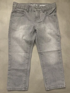 Pantaloni jeans denim skinny grigio The Children’s Place ragazzo 4 H - Foto 1 di 3