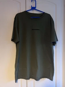 T-shirt homme Maharishi vert kaki brodé évasé taille 2XL XXL - Photo 1/4