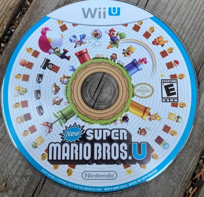 New Super Mario Bros. U Nintendo Wii U Game Disc Only - Tested! - Image 1 of 2