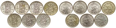Netherlands East Indies - 1/10 Gulden 1942-S - Silver, lot 7 pieces - Image 1 of 3