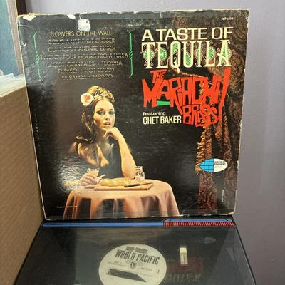 Chet Baker promo Lp Featuring The Mariachi Brass  A Taste Of Tequila White Label - Image 1 of 4