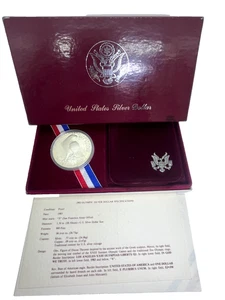 US MINT 1984 Olympic Silver Proof Dollar XXIII, OGP | COA - Picture 1 of 4