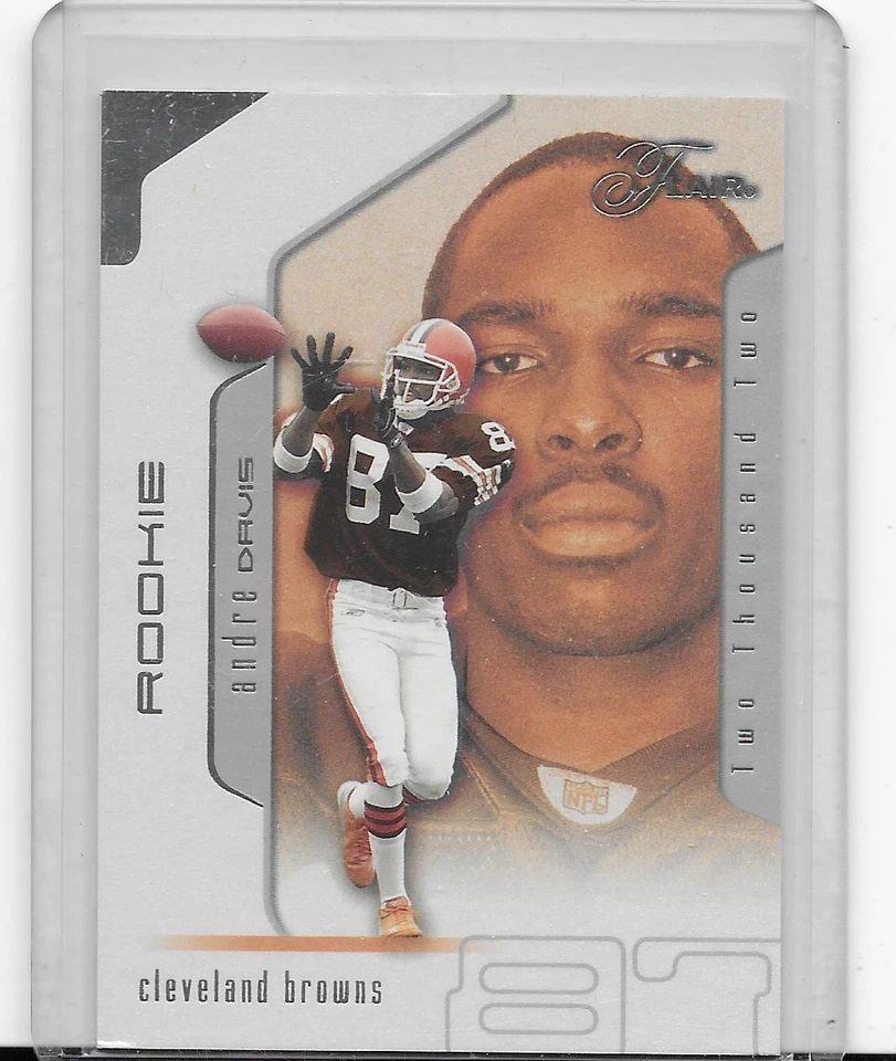 Andre Davis 2002 Flair Football Rookie #106 #1050/1250  Browns - Image 1 of 2