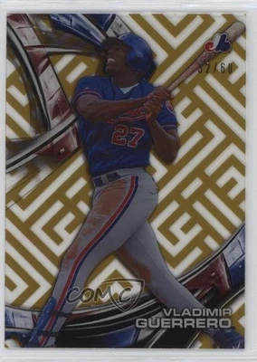 2016 Topps High Tek Patter 1 Gold Rainbow /60 Vladimir Guerrero #HT-VG HOF - Image 1 of 3