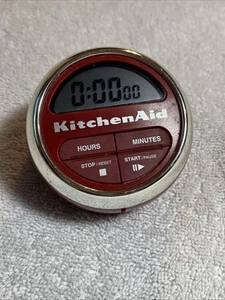 Kitchen Aid Digital Kitchen Timer Red & Chrome Cooks Series Tested - Picture 1 of 5