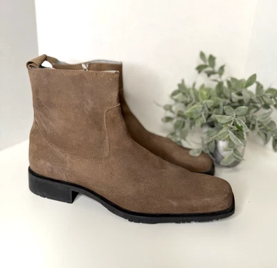 Мужские ботинки чукка Kenneth Cole Reaction желтовато-коричневые замшевые кожаные ботинки на лодыжке 10,5 М - Изображение 1 из 4