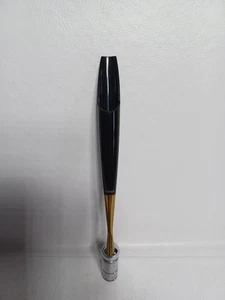 Vintage Original Parker 51 schwarz und gold mit Chromkugel Schreibtisch Magnetix Stifthalter. - Bild 1 von 6