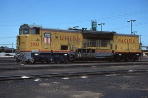 MS Original Slide UP Union Pacific GE U50C #5021 in 1977 - Bild 1 von 1