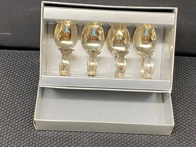 Juego de 4~ Anillos de Servilletas Two's Company "CUBIERTOS / CUCHARAS" con Caja Original Foto 1 de 4