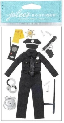 Oficial de policía, álbum de recortes pegatinas 3D Jolee's Boutique SPJBLG007 Foto 1 de 2