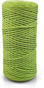 1x Makramee Garn Pistazie 2 mm 150 m einfach gedreht Kordel Baumwolle - Bild 1 von 7