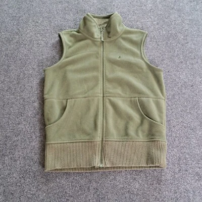 Chaleco Suéter Antiguo Azul Marino Para Mujer Talla Mediana Verde Sin Mangas Polar Cremallera Completa  Foto 1 de 4