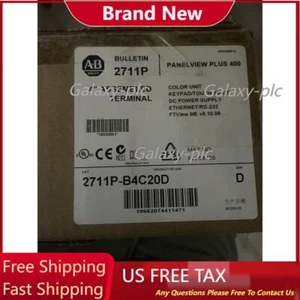 2711P-B4C20D Panelview Plus 400 HMI Touch 24VDC 25W AB NUOVO US Free Tax - Foto 1 di 4
