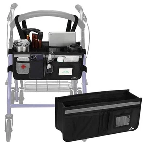 Rollator Basket Large Capacity Walker Accessories Organizer Bag with Multiple - Picture 1 of 7