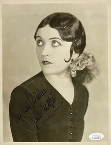 FOTO POLA NEGRI firmata autografata 7”x 10” anni 20 SPLENDIDA RARA CERTIFICATA JSA - Foto 1 di 9