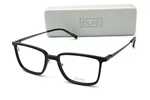 PURE P2010 001 Black / Demo Lenses 53mm Eyeglasses - Picture 1 of 4