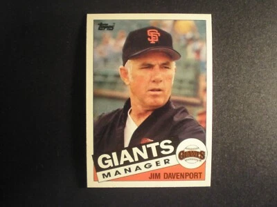 1985 Topps Traded Baseball Jim Davenport Card # 27T - Image 1 of 2