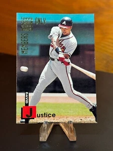 1994 Topps Stadium Club Members Only - #5 David Justice - Atlanta Braves - Picture 1 of 2