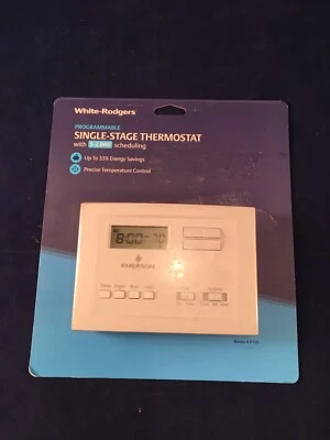 White-Rodgers P150 5-2 Digital Programmable Thermostat, White - Image 1 of 4